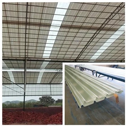 Tấm mái GRP rõ ràng để chiếu sáng